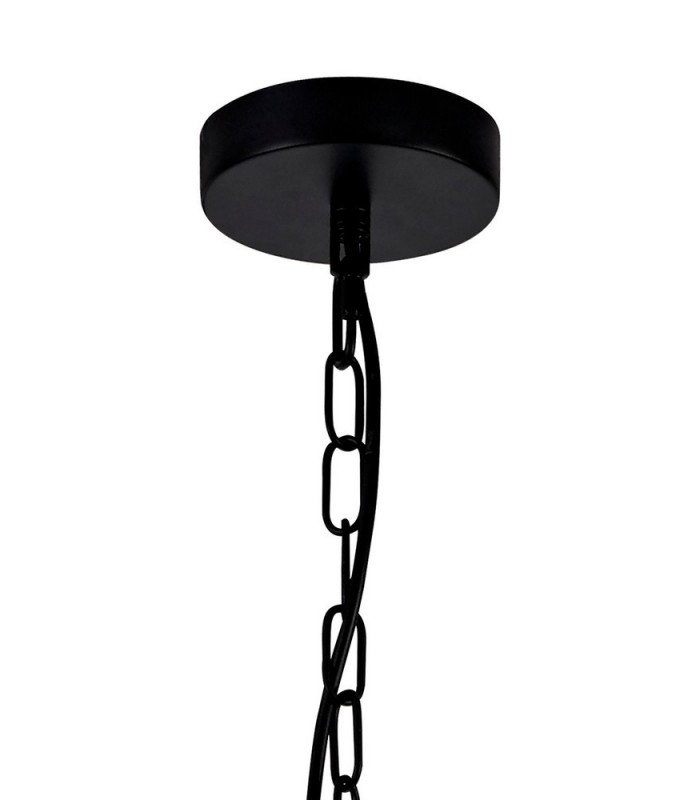 Ceiling Pendant, 1 Light E27, Matt Black - 4