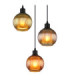 Zumba Cluster Pendant Ceiling Light Matt Black 3x E27-3