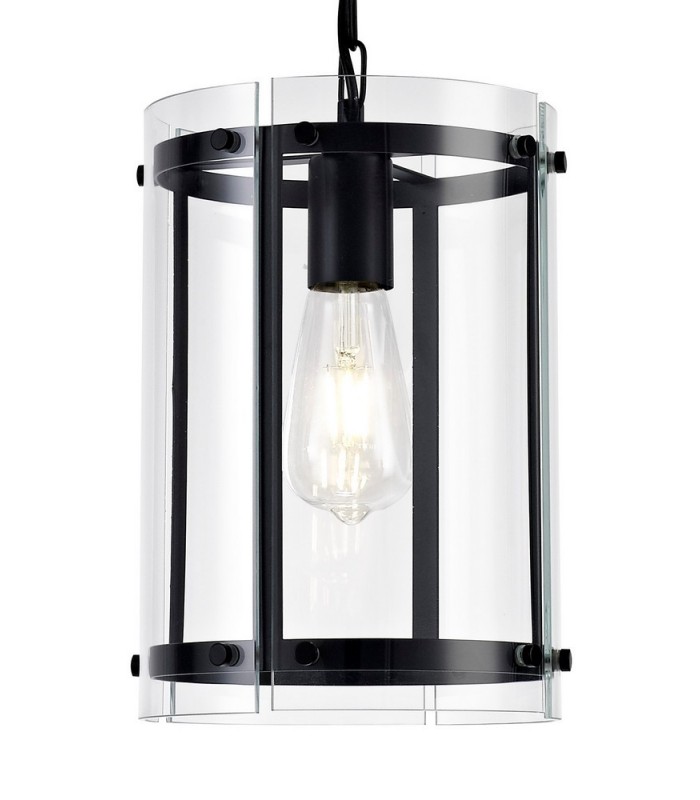 Ceiling Pendant, 1 Light E27, Matt Black - 5