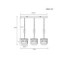 Marco Bar Pendant Ceiling Light Black 3x E27-8