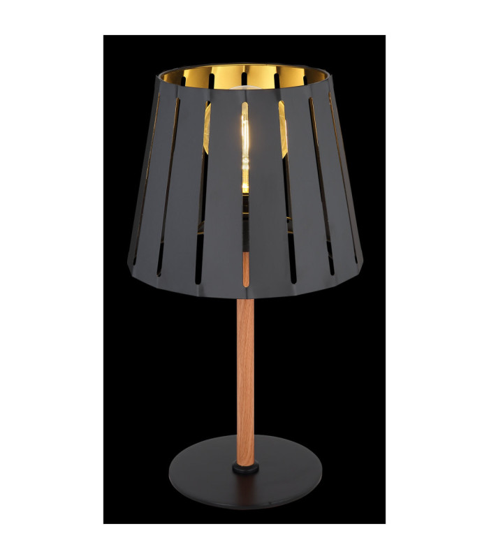 Luna Table Lamp Matt Black 1x E27-6