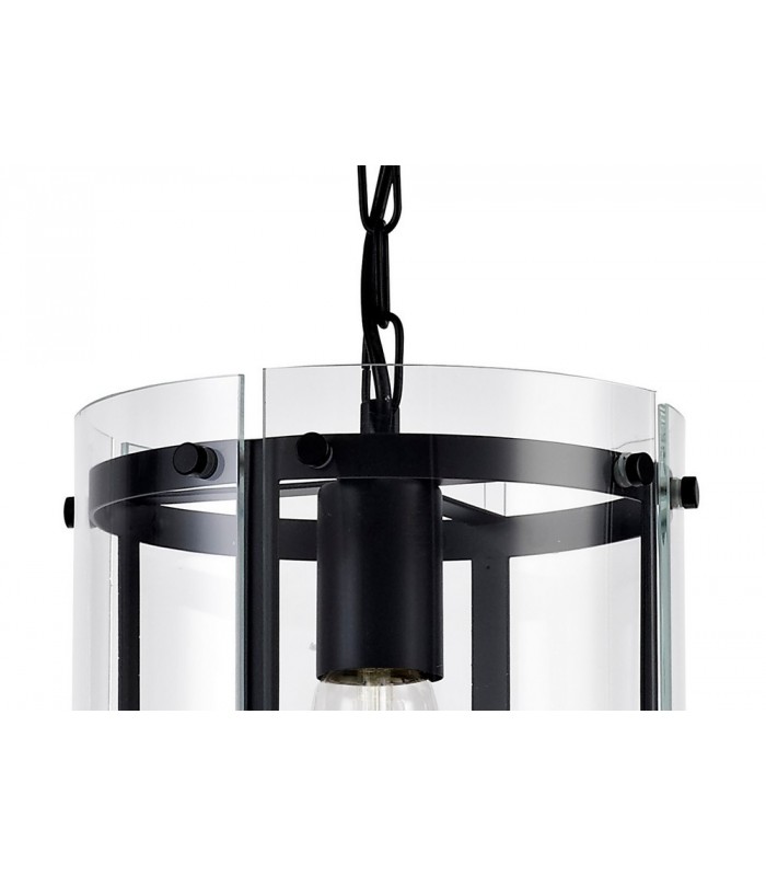 Ceiling Pendant, 1 Light E27, Matt Black - 6