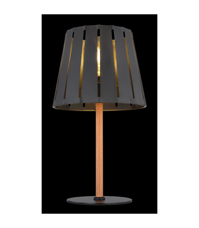 Luna Table Lamp Matt Black 1x E27-7