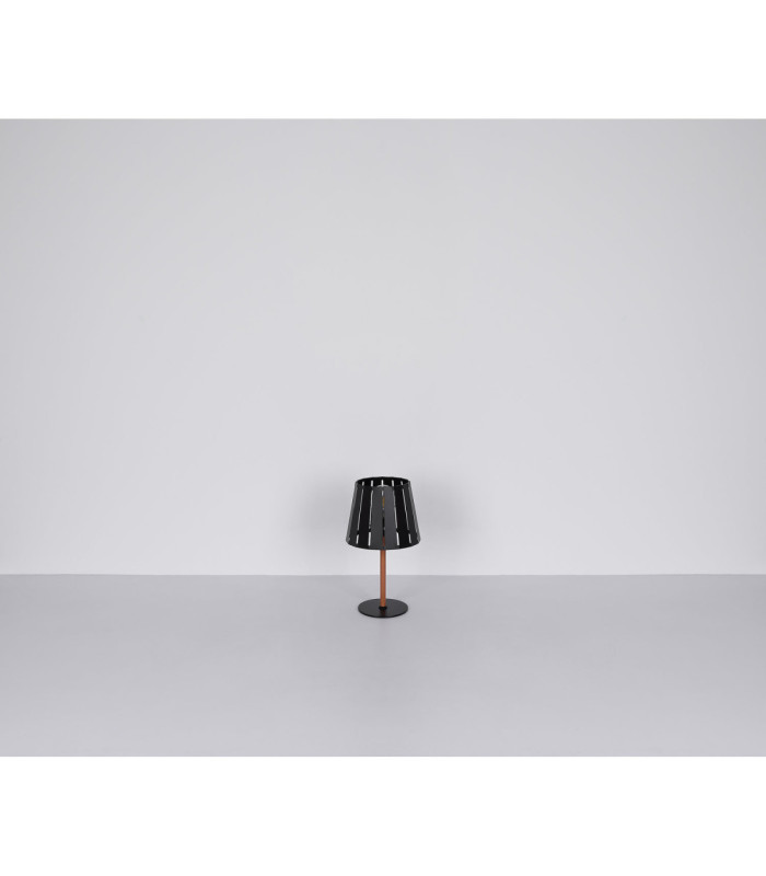 Luna Table Lamp Matt Black 1x E27-10