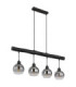 Moitas Bar Pendant Ceiling Light Matt Black 4x E27-2