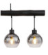 Moitas Bar Pendant Ceiling Light Matt Black 4x E27-4