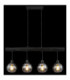 Moitas Bar Pendant Ceiling Light Matt Black 4x E27-6