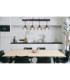 Moitas Bar Pendant Ceiling Light Matt Black 4x E27-7