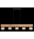 Moitas Bar Pendant Ceiling Light Matt Black 5x E27-6