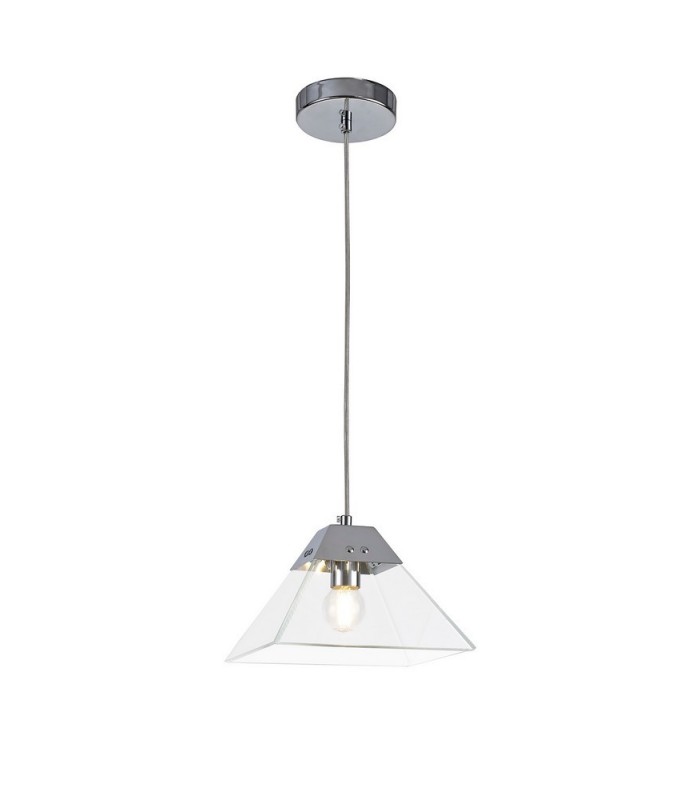 Dome Ceiling Pendant Small, E14, Polished Chrome - 1