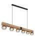 Moitas Bar Pendant Ceiling Light Matt Black 6x E27-1