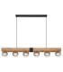 Moitas Bar Pendant Ceiling Light Matt Black 6x E27-3