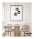 Pablo Cluster Pendant Ceiling Light Matt Black 3x E27-5