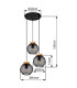 Pablo Cluster Pendant Ceiling Light Matt Black 3x E27-6