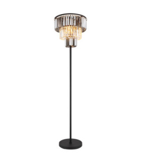Naxis Glass Floor Lamp Matt Black 3x E27-1