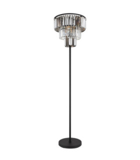 Naxis Glass Floor Lamp Matt Black 3x E27-2