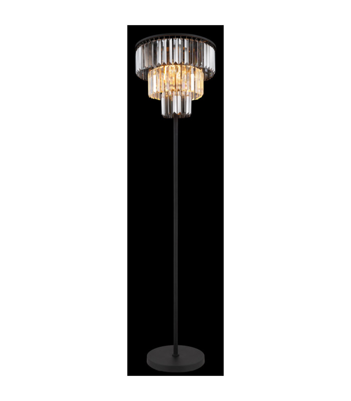 Naxis Glass Floor Lamp Matt Black 3x E27-4
