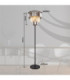Naxis Glass Floor Lamp Matt Black 3x E27-12