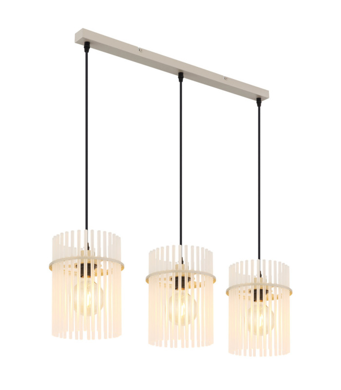 Gorley Bar Pendant Ceiling Light Matt Sand Colour  3x E27-1