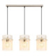 Gorley Bar Pendant Ceiling Light Matt Sand Colour  3x E27-3