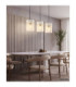 Gorley Bar Pendant Ceiling Light Matt Sand Colour  3x E27-8