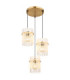 Gorley Cluster Pendant Ceiling Light Matt Gold Colours 3x E27-1