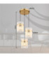 Gorley Cluster Pendant Ceiling Light Matt Gold Colours 3x E27-7