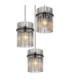 Gorley Cluster Pendant Ceiling Light Matt Black 3x E27-3
