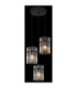 Gorley Cluster Pendant Ceiling Light Matt Black 3x E27-4