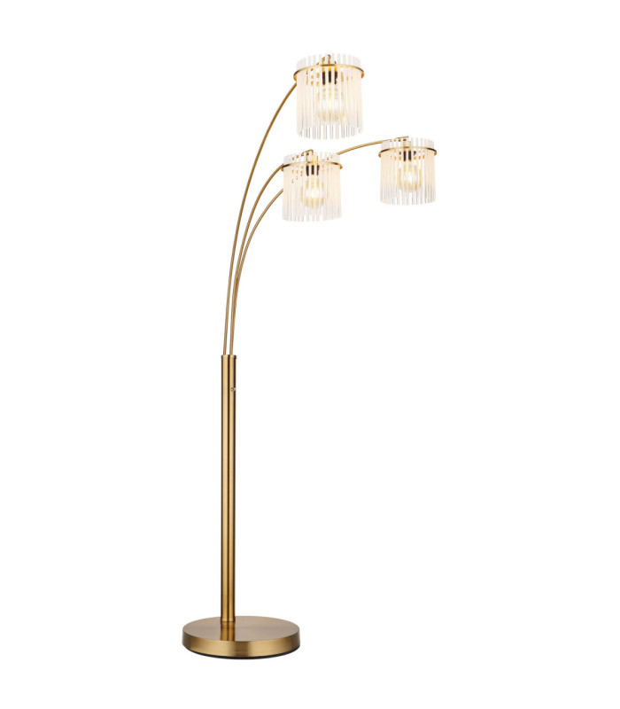 Gorley Multi Arm Floor Lamp Matt Gold Colours 3x E27-1