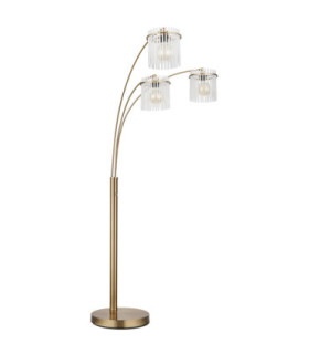Gorley Multi Arm Floor Lamp Matt Gold Colours 3x E27-2