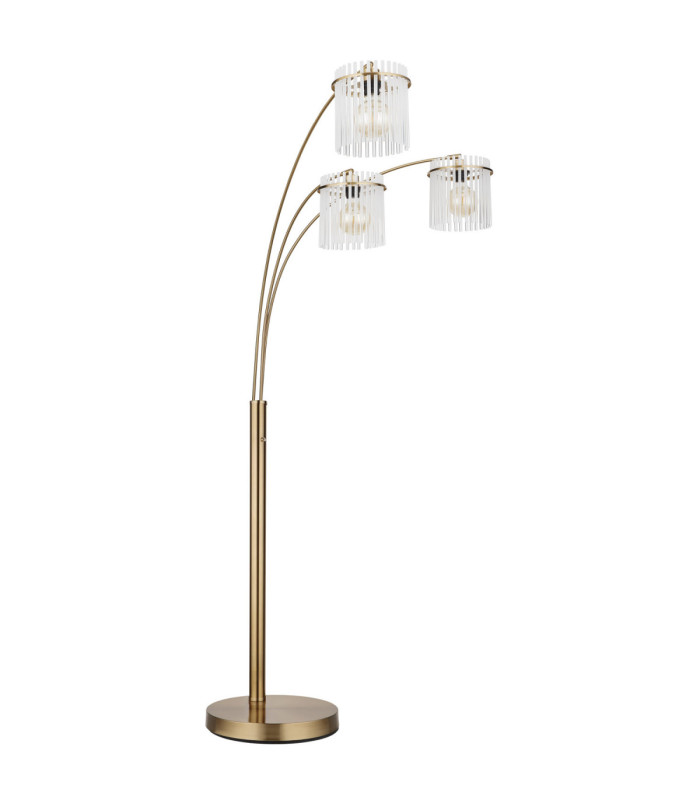 Gorley Multi Arm Floor Lamp Matt Gold Colours 3x E27-2