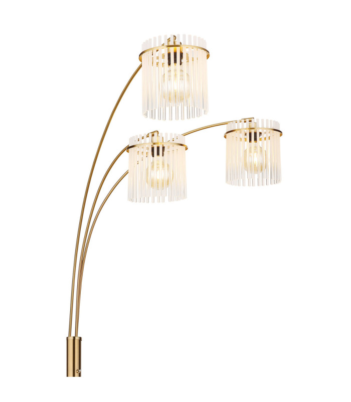 Gorley Multi Arm Floor Lamp Matt Gold Colours 3x E27-3