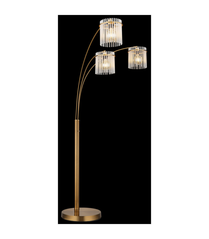 Gorley Multi Arm Floor Lamp Matt Gold Colours 3x E27-4