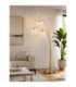 Gorley Multi Arm Floor Lamp Matt Gold Colours 3x E27-9