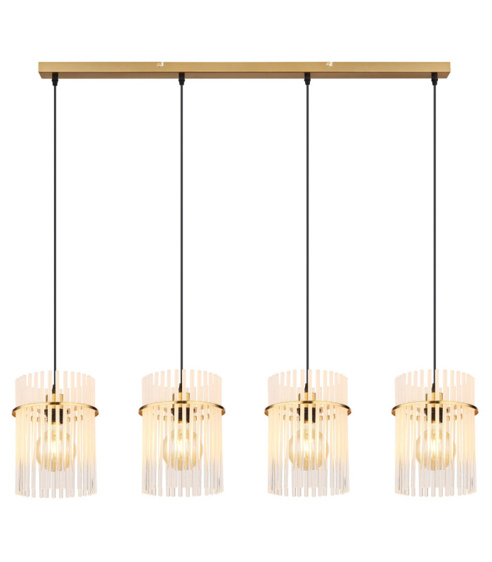 Gorley Bar Pendant Ceiling Light Matt Gold Colours 4x E27-3
