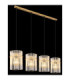 Gorley Bar Pendant Ceiling Light Matt Gold Colours 4x E27-5