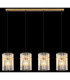 Gorley Bar Pendant Ceiling Light Matt Gold Colours 4x E27-6