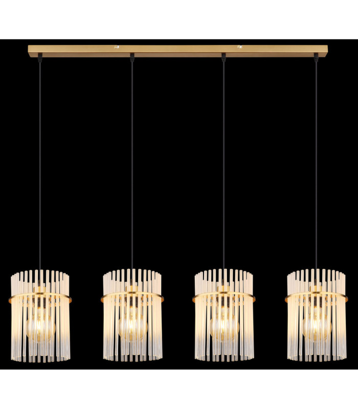 Gorley Bar Pendant Ceiling Light Matt Gold Colours 4x E27-6