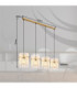 Gorley Bar Pendant Ceiling Light Matt Gold Colours 4x E27-9