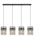 Gorley Bar Pendant Ceiling Light Matt Black 4x E27-3