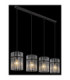 Gorley Bar Pendant Ceiling Light Matt Black 4x E27-5