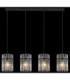 Gorley Bar Pendant Ceiling Light Matt Black 4x E27-6