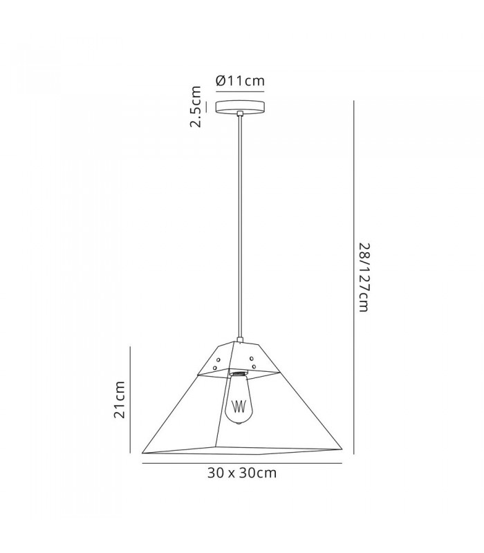 Dome Ceiling Pendant Large, E27, Polished Chrome - 2