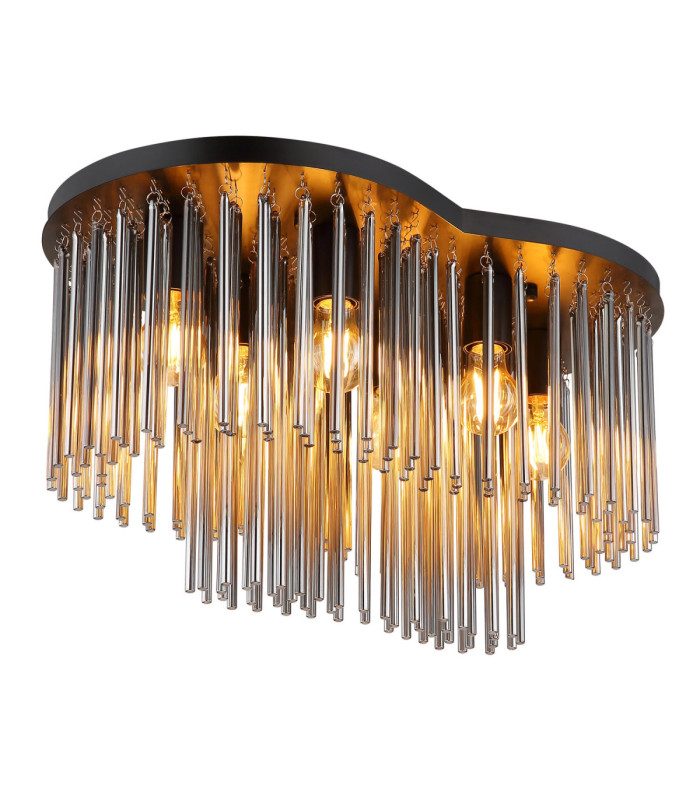 Gorley Ceiling Light Matt Black 6x E27-1