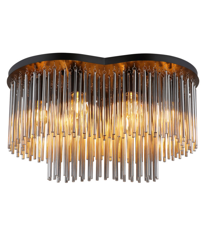 Gorley Ceiling Light Matt Black 6x E27-3