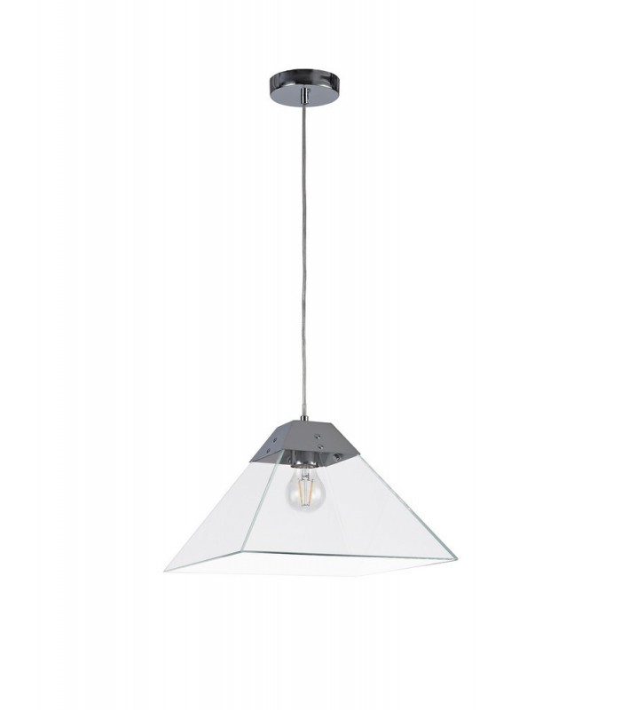 Dome Ceiling Pendant Large, E27, Polished Chrome - 3