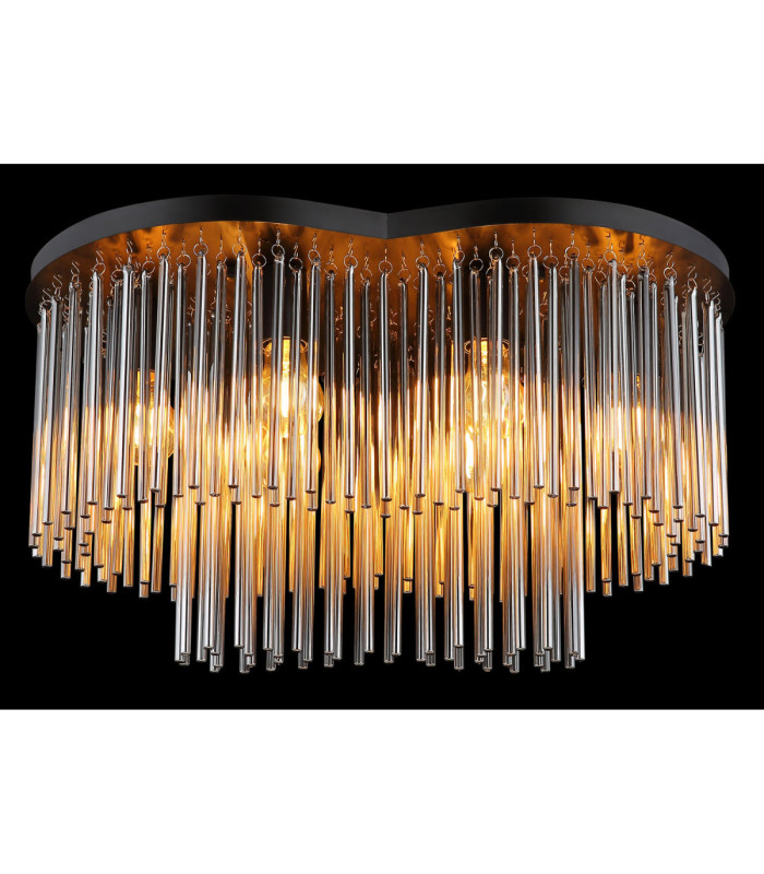 Gorley Ceiling Light Matt Black 6x E27-5
