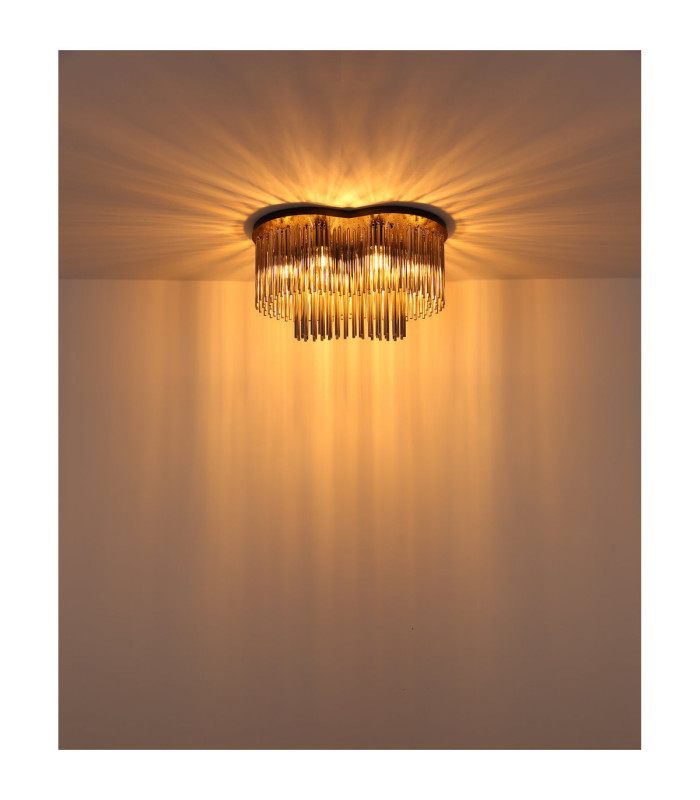 Gorley Ceiling Light Matt Black 6x E27-6