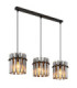 Gorley Ii Bar Pendant Ceiling Light Matt Black 3x E27-1